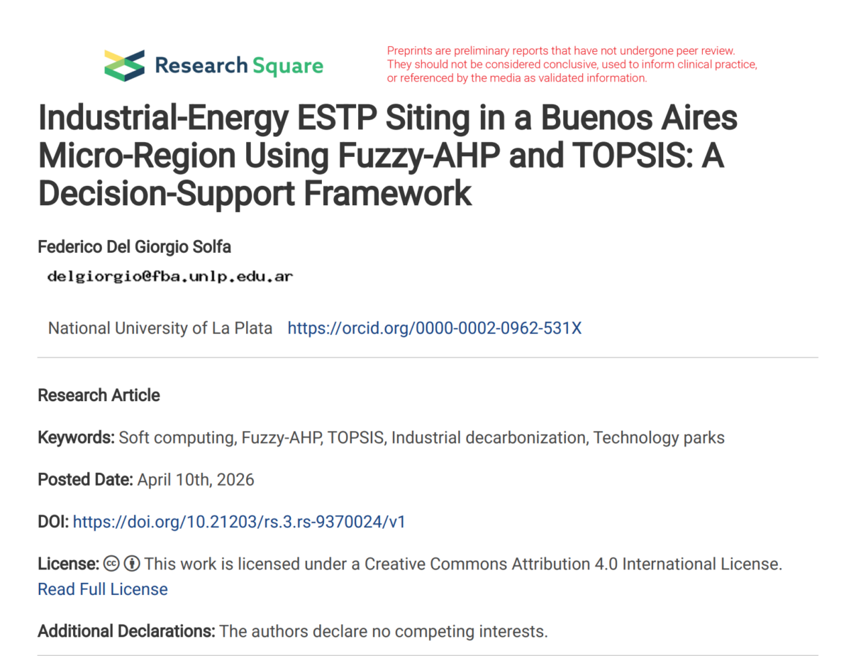 Industrial-Energy ESTP Siting in a Buenos Aires Micro-Region Using Fuzzy-AHP and TOPSIS: A Decision-Support Framework